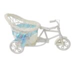 Plastic Cycle Flower vases for Home decor; Bicycle Flower Pot Stand - Back View by Nari Haat, Indian ethnic wear, wom...