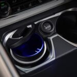 Portable Car Ashtray with Lid and Blue LED Light (1 Pc) - Sleeve Design by Nari Haat, Indian ethnic wear, women cloth...