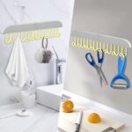 Plastic Organizer Hanger with 8 Hooks Heavy Duty Clothing Tank Top Belt Towel  (1 pc) - Sleeve Design by Nari Haat, I...