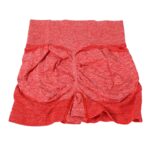 High Elastic Peach hip Lifting Yoga Shorts - Sleeve Design by Nari Haat, Indian ethnic wear, women clothing, designer...