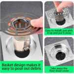 Shower Stopper, Anti-Odour Floor Drain Core with Filter Mesh (1 Pc) - Neckline Detail by Nari Haat, Indian ethnic wea...