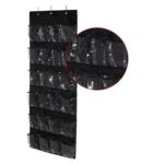 24 Grid Over the Door Shoe Organizer Rack Hanging Storage Space Saver (1 Pc) - Fabric Detail by Nari Haat, Indian eth...