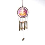 Lord Ganesh Wind Chimes Outdoor Hanging Wind Chime (1 Pc) - Sleeve Design by Nari Haat, Indian ethnic wear, women clo...