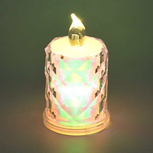 Festive Lighting for Any Occasion: 1 Pack LED Tealight Candles, Diwali - Front View by Nari Haat, Indian ethnic wear,...