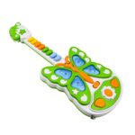 Butterfly Guitar Toy with Light and Music Toy (1 Pc / Battery not included) - Sleeve Design by Nari Haat, Indian ethn...