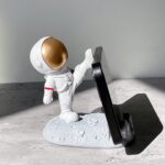 Mobile Holder Astronaut Phone Stand Planet Creative Fun 3D Design (1 Pc / Mix Design) - Back View by Nari Haat, India...