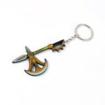 Axe Shape Metal Keychain - Durable & Stylish Accessory (1 Pc) - Sleeve Design by Nari Haat, Indian ethnic wear, women...