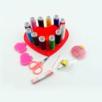 Heart-Shaped Sewing Box Multi-Functional Convenient Sewing Tools - Fabric Detail by Nari Haat, Indian ethnic wear, wo...