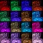 Crystal Diamond LED Table Lamp with 16 Colors – Bedroom Decor - Neckline Detail by Nari Haat, Indian ethnic wear, w...