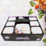 Hector High Quality Dinning Dinner / Pudding Set (9 Pcs set) - Sleeve Design by Nari Haat, Indian ethnic wear, women ...