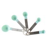 Stainless Steel and Plastics Measuring Spoon (Set of 5 Pc) - Back View by Nari Haat, Indian ethnic wear, women clothi...