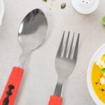 Classic Cutlery Set for Dining Table Stainless Steel 24-Piece Set With Stand (1 Set - Closeup Embroidery by Nari Haat...