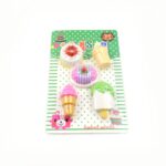 3D Mix Design Fancy & Stylish Colorful Erasers (1 Set) - Sleeve Design by Nari Haat, Indian ethnic wear, women clothi...