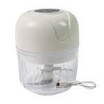 USB Rechargeable Mini Electric Garlic Machine / Chopper (300 Ml / 1 Pc) - Neckline Detail by Nari Haat, Indian ethnic...