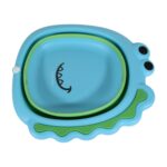 Frog Shape Foldable Baby Wash Basin – Space-Saving Face Washing Tub (33×31cm) - Sleeve Design by Nari Haat, Indian...