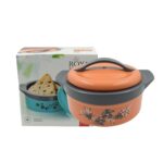 Casserole Box for Food Searving Inner Steel Insulated Casserole Hot Pot (Approx 2500 ml) - Back View by Nari Haat, In...