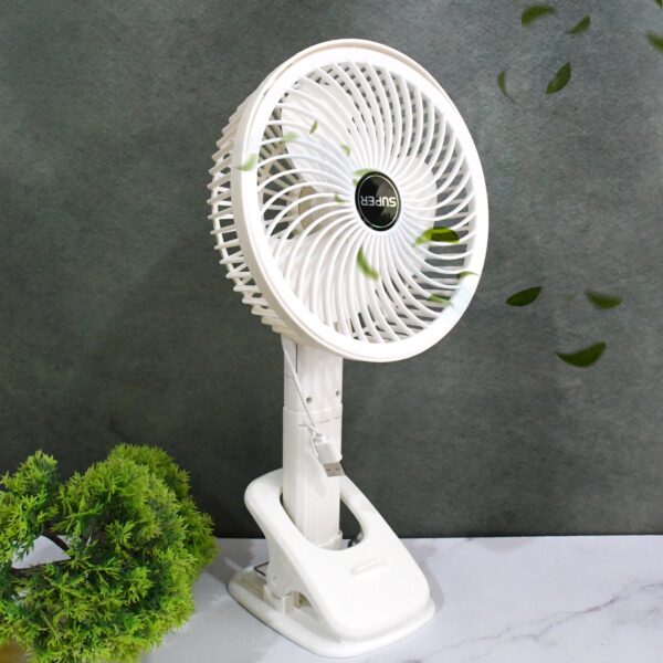 Multifunctional USB Desk Fan Clipped Fan (1 Pc / With Color Box) - Front View by Nari Haat, Indian ethnic wear, women...