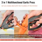 Multifunctional Garlic Press, Garlic Mincing & Crushing Tool (1 Pc) - Full Detail by Nari Haat, Indian ethnic wear, w...