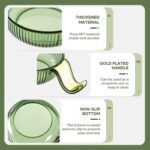 Plastics Dip Bowls, Dipping Sauce Bowls with Handle (4 Pcs Set / With Case) - Closeup Embroidery by Nari Haat, Indian...