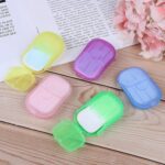 Travel Paper Soap Sheet with Mini Box (20 Sheets in a Pack Approx / Mix Color) - Full Detail by Nari Haat, Indian eth...