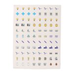 Smart Switch Icon Sticker Sheet (1 Sheet, 88 Icons) - Back View by Nari Haat, Indian ethnic wear, women clothing, des...