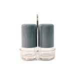 Apex Victory Salt & Pepper Dispenser Set – 2 Pcs Acrylic Seasoning Shaker - Sleeve Design by Nari Haat, Indian ethn...