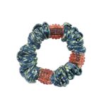 Small Hair Rubber Bands (Pack of 1 / Multicolour / Design), Hair accessories - Sleeve Design by Nari Haat, Indian eth...