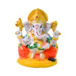 Lord Ganesha Idol / Ganpati Statue / Ganpatii Bappa Showpiece for Gifts (1 Pc) - Sleeve Design by Nari Haat, Indian e...