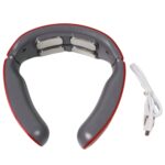 4 Heads Smart Electric Neck and Back Pulse Massager (1 Pc / Mix Design) - Neckline Detail by Nari Haat, Indian ethnic...
