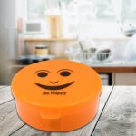 Smily Plastic lunch box, Small Box With 2in1 Spoon pack of 1 - Neckline Detail by Nari Haat, Indian ethnic wear, wome...