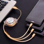 Retractable 3-in-1 Charger Cable
