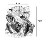 Crystal Glass Ganesha Idol for Home, Office and Car Dashboard, Ganesh Ganesha - Neckline Detail by Nari Haat, Indian ...