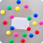 White Board Magnetic Particle Circle 2cm Color Magnetic Magnetic Buckle (Pack of 200pc) - Front View by Nari Haat, In...