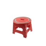 Mix Color Creative Thickening Folding Stool, Fruit Pattern Plastic Low Stool for Kindergarten Small Bench Hinge Handl...