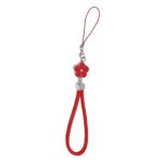 Flower Shape Metal Alloy Pendant with Braided Leather Hand Strap (1 Pc) - Sleeve Design by Nari Haat, Indian ethnic w...