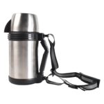 Portable Stainless Steel Coffee Tea Vacuum Flask Bottle (1200ml / 1.2L / 1 Pc) - Sleeve Design by Nari Haat, Indian e...