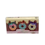 Tree Small Sized Cartoon Themed Non-Toxic Donut Erasers, School Stationery  (3pc Set) - Back View by Nari Haat, India...