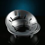 Home Gas Stove Fire & Windproof Energy Saving Stand - Back View by Nari Haat, Indian ethnic wear, women clothing, des...