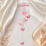 Butterfly Bell Wind Chimes Creative (1 Pc) - Closeup Embroidery by Nari Haat, Indian ethnic wear, women clothing, des...