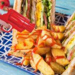 Ketchup Dispenser Mustard Bottle Gun (1 Pc) - Neckline Detail by Nari Haat, Indian ethnic wear, women clothing, desig...