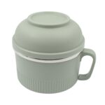 Vacuum Food Flask, Insulation Large Capacity Double Layer Structure Non Slip Labor Saving and Safe Stainless Steel In...