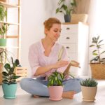 Round Flower Pot with Bottom Tray (5 Pcs Set / Small / 14×16 Cm) - Back View by Nari Haat, Indian ethnic wear, women...