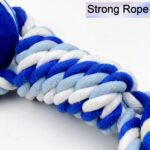 Durable Cotton Rope Dog Toy Two-Way Ball Design (1 Pc) - Neckline Detail by Nari Haat, Indian ethnic wear, women clot...