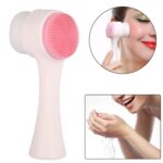 2 in 1 Facial Brush Cleansing Face Scrubber for Sensitive, Delicate, Dry Skin (1 Pc) - Fabric Detail by Nari Haat, In...