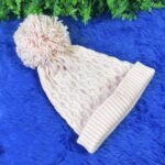 Soft Winter Cap, Woolen Inside Fur Beanie Cap (1 Pc / Mix Design & Color) - Neckline Detail by Nari Haat, Indian ethn...