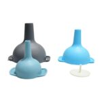3 in 1 Kitchen Funnel Set of 3, Funnel for Filling Bottle, Small Canning Funnel with Handle, Food Grade Plastic Funne...