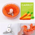 Manual Food Chopper, Compact & Powerful Hand Held Vegetable Chopper / Blender - Fabric Detail by Nari Haat, Indian et...