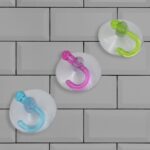 Transparent Rubber Vacuum Sucker Hooks Hanger Strong Suction Cup (12 Pc) - Closeup Embroidery by Nari Haat, Indian et...