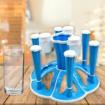 Miracle Plastic Glass Stand for Kitchen & Dining (6-Glass, Spices, Moq - 2 Pc) - Neckline Detail by Nari Haat, Indian...