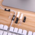 Plastic Cable Clips – Strong Adhesive Wire Organizer for Home, Office & Car (20 Pcs) - Sleeve Design by Nari Haat, ...